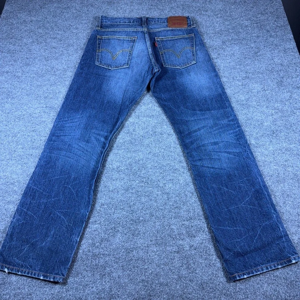 Levis 514 Slim Straight Jeans Mens Medium Wash Blue Denim Pants 4102